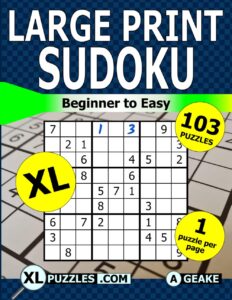 Large Print Sudoku Puzzle Book Easy