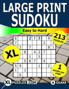 Large Print Sudoku Puzzle Book Easy to Hard